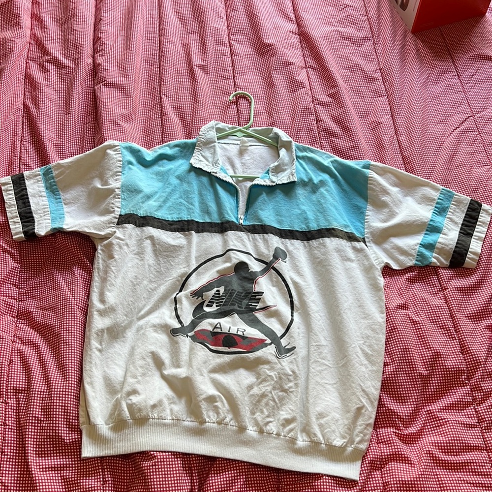 80s vintage Nike air shirt with zipper